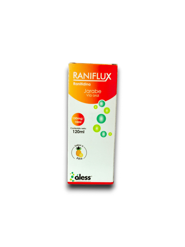RANIFLUX (RANITIDINA) 150 MG /10 ML SOL ORAL FCO 120 ML (ALESS)