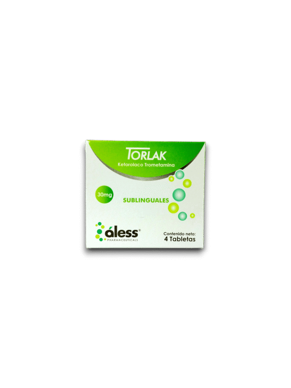 TORLAK (KETOROLAC) SUBLINGUAL 30 MG X 4 COMP (ALESS)