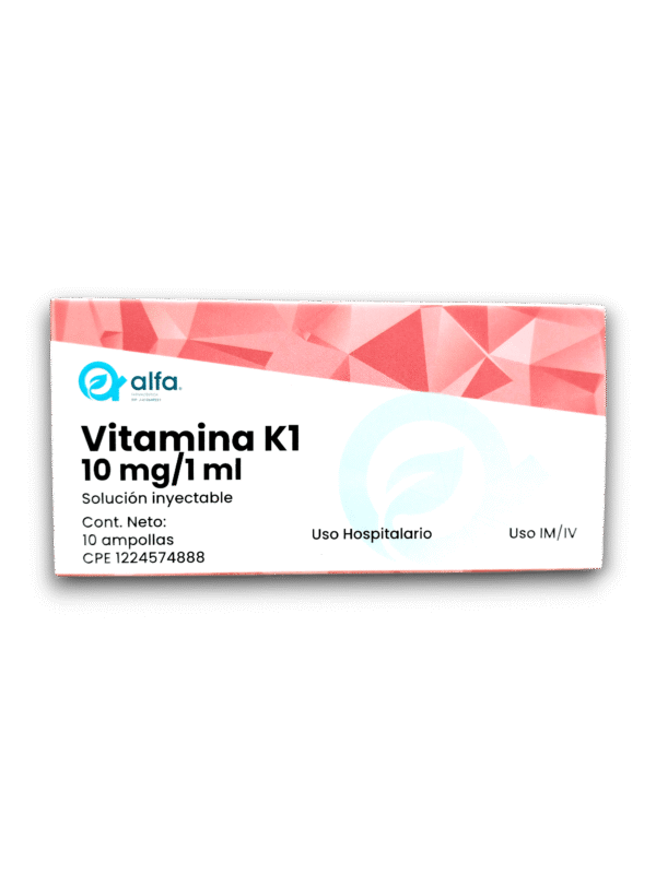 VITAMINA K1 10 MG /ML AMP (ALFA)