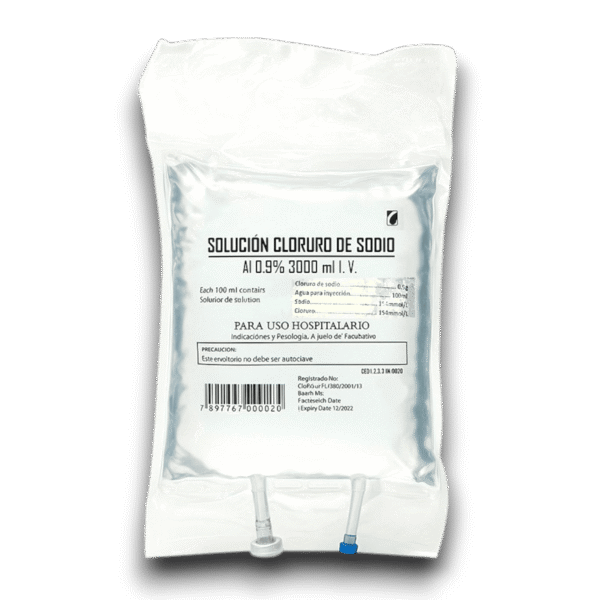SOLUCION CLORURO DE SODIO 0,9 % 3000 ML (BC GROUP)