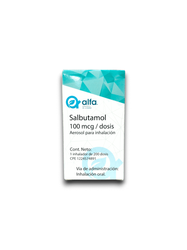 SALBUTAMOL 100 MCG INH 200 DOSIS (ALFA)