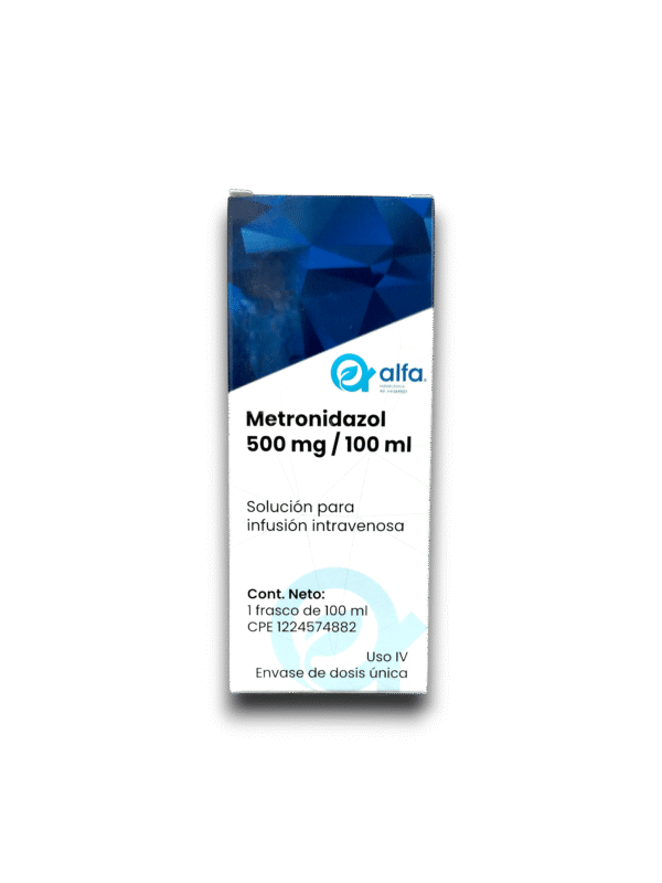 METRONIDAZOL 500 MG /100 ML FCO AMP (ALFA FARM)