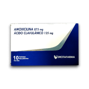 AMOXICILINA /AC CLAVULANICO 875 MG /125 MG X 10 TAB (DROTAFARMA)