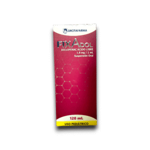 FIXADOL (DICLOFENAC) ACIDO LIBRE 1.8MG/ML JBE X 120 ML (DROTAFARMA)