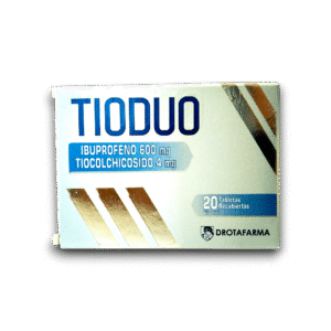 TIODUO (IBUPROFENO + TIOCOLCHICOSIDO) 600 MG /4 MG X 20 TAB (DROTAFARMA)
