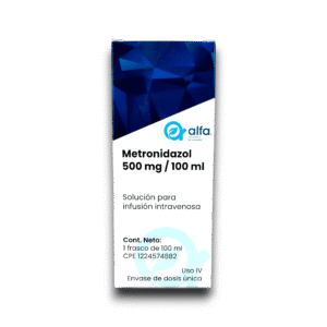 METRONIDAZOL 500 MG /100 ML FCO AMP (ALFA FARMA)