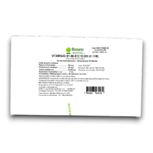 COMPLEJO B (B1-B6-B12) 10.000 UI /3 ML I.M AMP (BIOSANO)