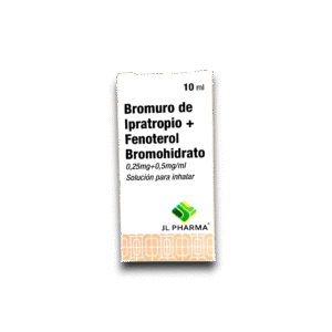 BROMURO DE IPRATROPIO /FENOTEROL 0,25 MG /0,5 MG GOTAS P/INH FCO 10 ML (JL)