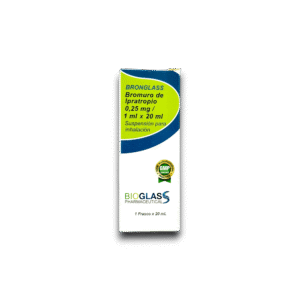BRONGLASS (BROMURO IPRATROPIO) 0,25 MG /ML SOL P/INH FCO 20 ML (BIOGLASS)