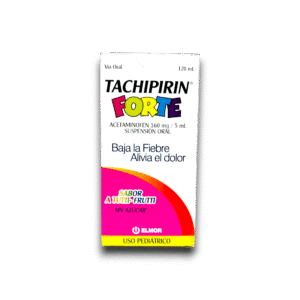 TACHIPIRIN FORTE (ACETAMINOFEN) 160 MG /5 ML JBE PED FCO 120 ML (ELMOR)