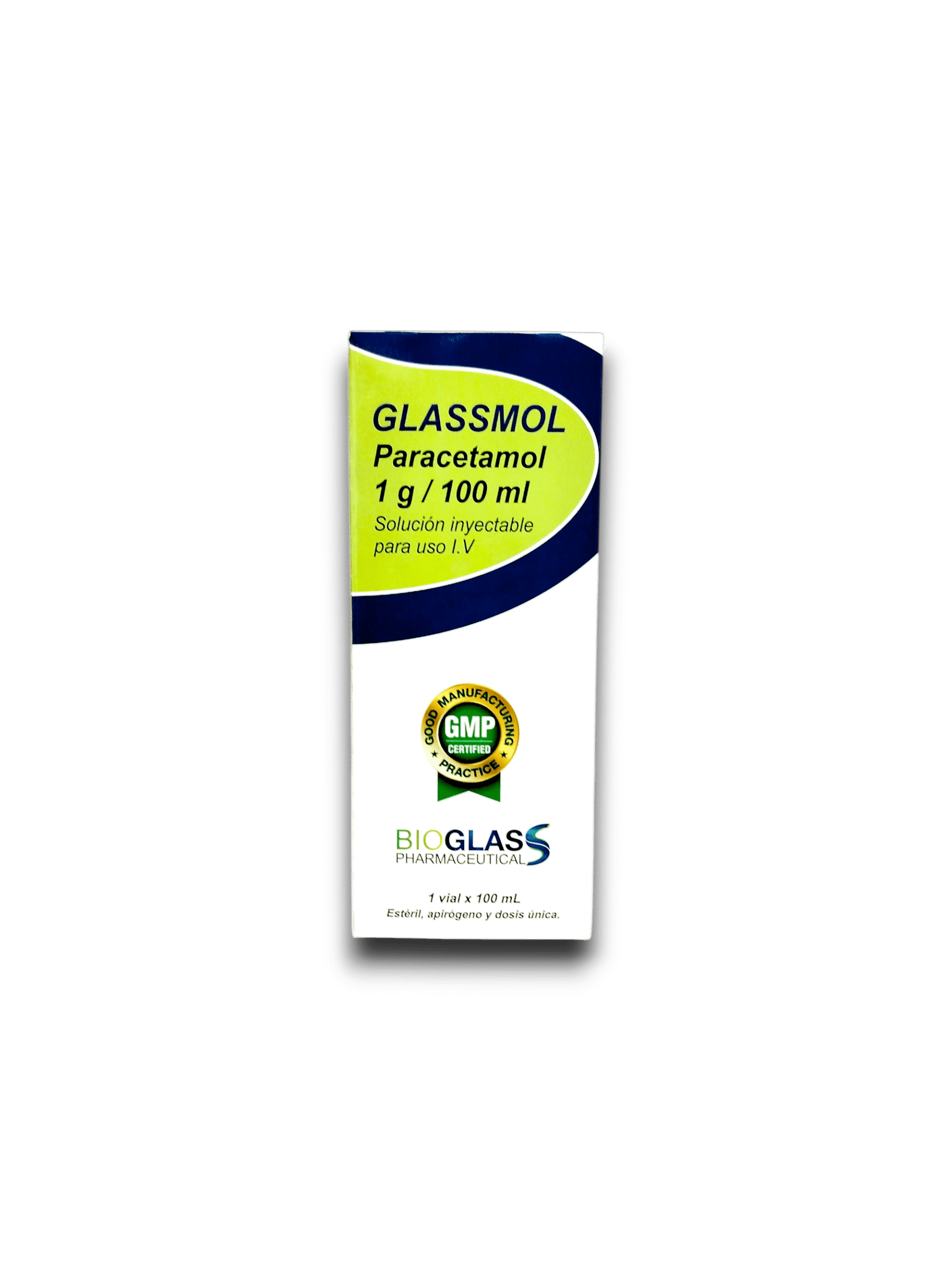 GLASSMOL (PARACETAMOL) 1 G /100 ML FCO AMP (BIOGLASS)