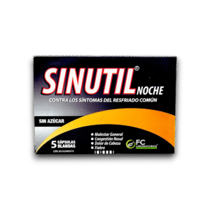 SINUTIL NOCHE (ACETAMINOFEN / CLORFENIRAMINA) X 5 CAP BLAND (FC PHARMA)