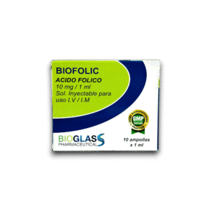 BIOFOLIC (ACIDO FOLICO) 10 MG /ML AMP I.V /I.M (BIOGLASS)