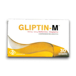 GLIPTIN-M (METFORMINA /SITAGLIPTINA) 850 MG /50 MG X 30 COMP REC (ZUOZ-VARGAS)