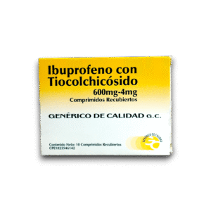 IBUPROFENO /TIOCOLCHICOSIDO 600 MG /4 MG X 10 COMP REC (VARGAS)