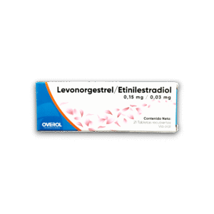 LEVONORGESTREL /ETINILESTRADIOL 0,15 MG /0,03 MG X 21 COMP (OVEROL)