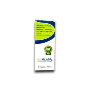 BRONGLASS PLUS (BROMURO IPRATROPIO /FENOTEROL) 0,25 MG /0.5 ML SOL P/INH FCO 15 ML (BIOGLASS)