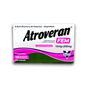 ATROVERAN FEM (HIOSCINA /IBUPROFENO) 10 MG /200 MG X 10 COMP REC (VARGAS)