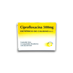 CIPROFLOXACINA 500 MG X 6 COMP REC (VARGAS)