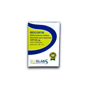 BIOCORTIN (HIDROCORTISONA) 500 MG VIAL I.V /I.M (BIOGLASS)