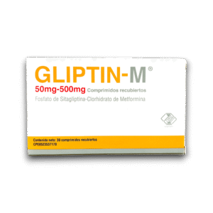 GLIPTIN-M (METFORMINA /SITAGLIPTINA) 500 MG /50 MG X 30 COMP REC (ZUOZ-VARGAS)