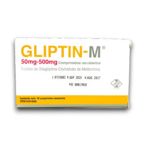 GLIPTIN-M (METFORMINA /SITAGLIPTINA) 500 MG /50 MG X 10 COMP REC (ZUOZ-VARGAS)