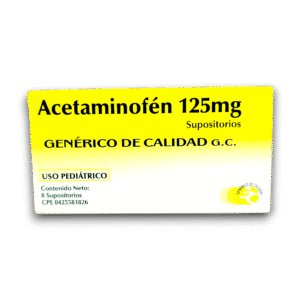 ACETAMINOFEN 125 MG X 8 SUPOSIT (VARGAS)