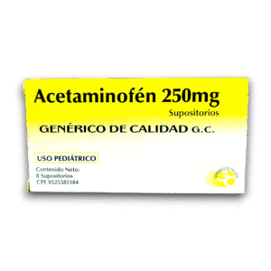 ACETAMINOFEN 250 MG X 8 SUPOSIT (VARGAS)
