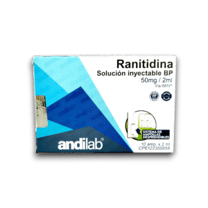 RANITIDINA 50 MG /2 ML AMP (ANDILAB)