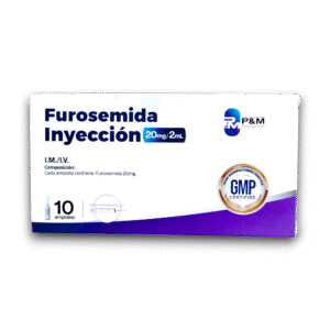 FUROSEMIDA 20 MG /2ML AMP I.V /I.M X 10 AMP (P&M)