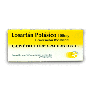 LOSARTAN POTASICO 100 MG X 30 COMP RE (VARGAS)