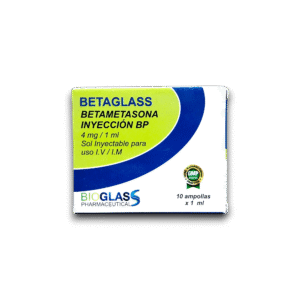 BETAGLASS (BETAMETASONA) 4 MG /1 ML X 10 AMP I.V /I.M (BIOGLASS)