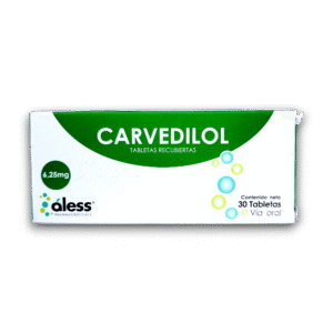 CARVEDILOL 6,25 MG X 30 TAB (ALESS)