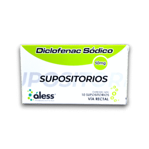 DICLOFENAC SODICO 50 MG X 10 SUPOSITORIOS (ALESS)