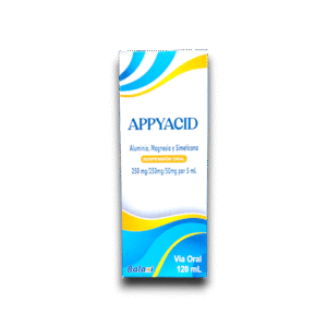 APPYACIC (ALUMINIO+MAGNECIO+SIMETICONA) SUSP ORAL 120 ML (BALAXI)