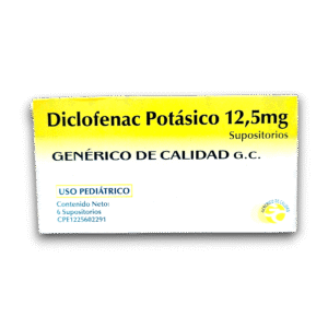 DICLOFENAC POTASICO 12,5 MG X 6 SUPOSITORIO (VARGAS)